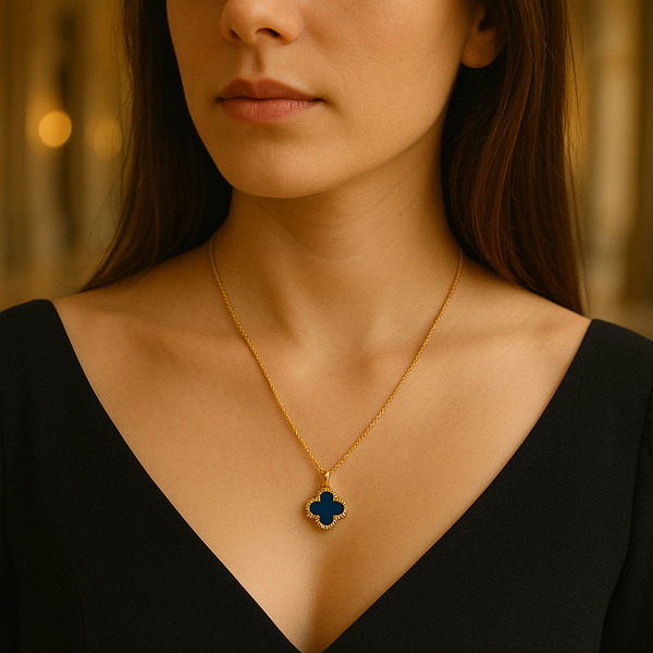 The Double Charm Clover Pendant Necklace