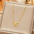 Golden Grace Anti Tarnish Infinity Bow Pendant