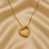 Open-Heart Pendant Necklace