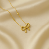 Golden Grace Anti Tarnish Infinity Bow Pendant