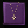 Celestial Orbit Crystal Pendant Necklace