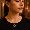 Open-Heart Pendant Necklace