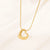 Open-Heart Pendant Necklace