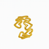 Golden Heart Loop Ring – Minimal & Elegant Love Band