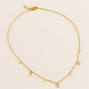 Golden Allure: Square Charm Necklace