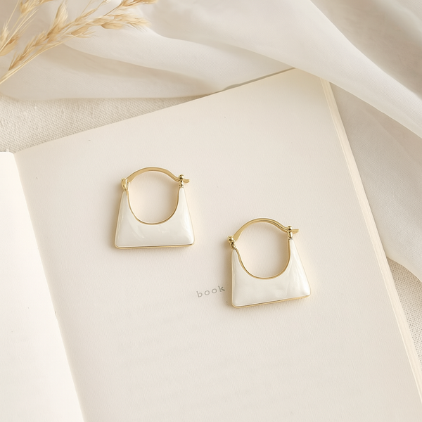 Seoul Chic Bag Hoop Earrings