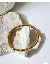 Golden Beaded Classic Bangle Bracelet