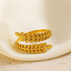 Golden Olive Leaf Wrap Ring