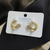 Sparkling Tulip Pearl Studs