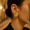 Golden Spiral Swirl Studs