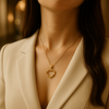 Golden Thorn Heart Pendant