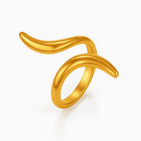 Twist Flow Adjustable Golden Ring