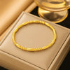 Golden Beaded Classic Bangle Bracelet