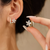 Sparkle Bloom Hoops Earrings
