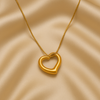 Open-Heart Pendant Necklace