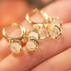 Moonlit Cluster Hoop Earrings