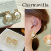 D’ Elegance Pearl Stud Earrings