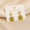 Olive Luxe Drop Earrings