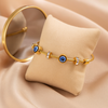 Golden Aura Evil Eye Bracelet