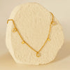 Golden Allure: Square Charm Necklace