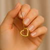 Open-Heart Pendant Necklace