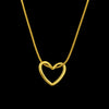 Trendy Open Heart Necklace – Anti‑Tarnish