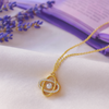 Celestial Orbit Crystal Pendant Necklace