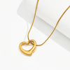 Open-Heart Pendant Necklace