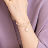 Luna Pearl Charm Bracelet