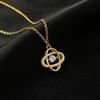 Celestial Orbit Crystal Pendant Necklace