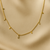 Golden Allure: Square Charm Necklace