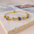 Golden Aura Evil Eye Bracelet