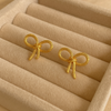 Golden Bow Bliss Earrings
