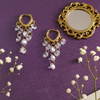 Crystal Cascade Hoop Earrings