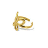 Golden Butterfly Adjustable Ring