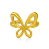 Golden Butterfly Adjustable Ring